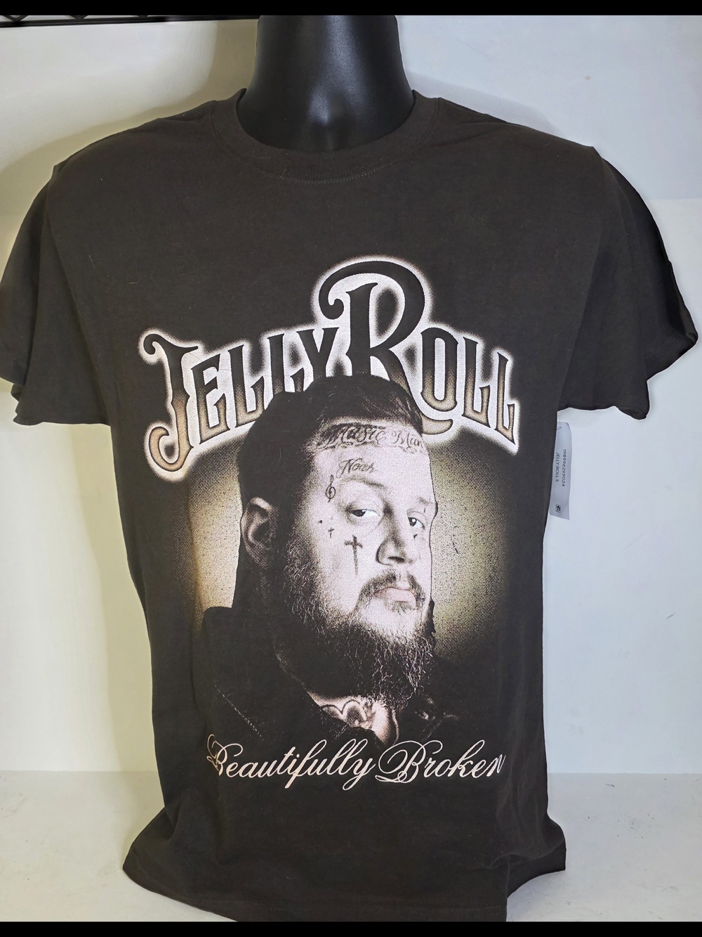 Jelly Roll 'Beautifully Broken' Graphic Tee Mens Small